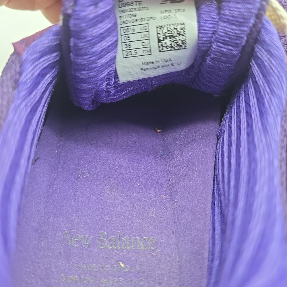 New Balance Teddy Santis X 998 USA Plum Purple U998TE Mens 5.5 Unisex NWT - Picture 8 of 14